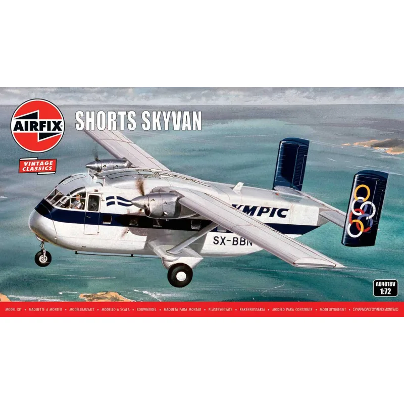Airfix Classic Kit VINTAGE lietadlo A04018V - Shorts Skyvan (1:72)