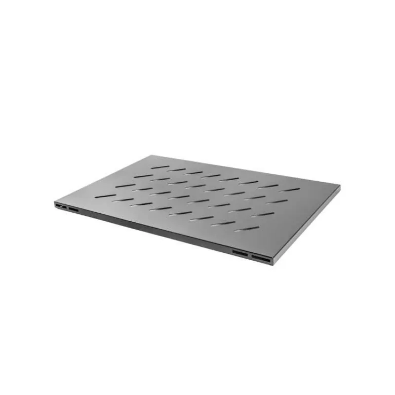 LANBERG 19" PEVNÁ POLICA PRO OTVORENÝ RACK 800MM 1U/480,5X580MM MAX. NOSNOSŤ DO 120KG ČIERNA (AK-1015-B)