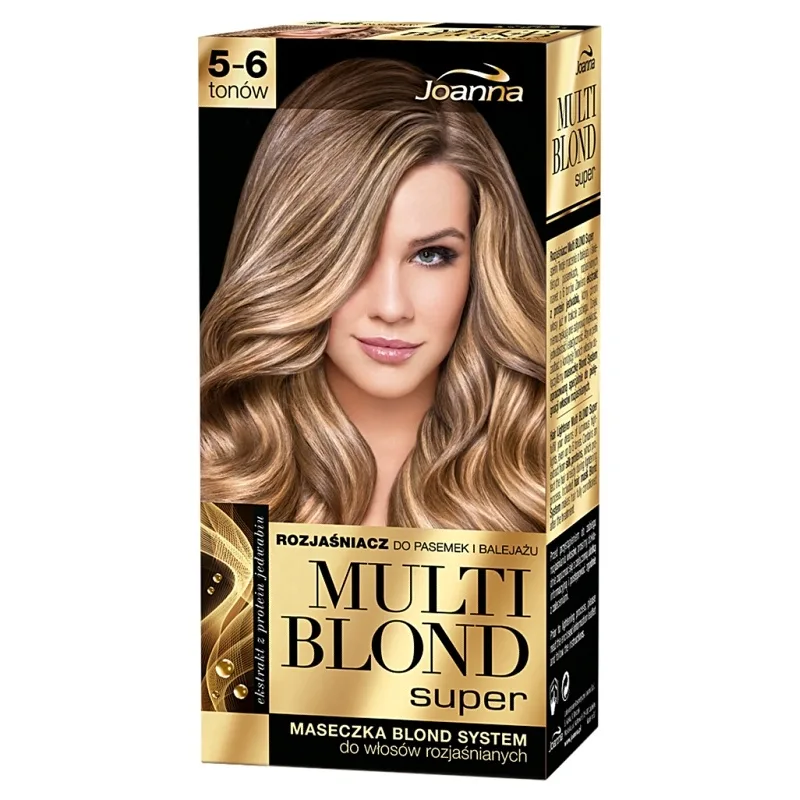 JOANNA Multi Blond Super silný zosvetľovač na vlasy s keratínom - zosvetlenie 5-6 odtieňov