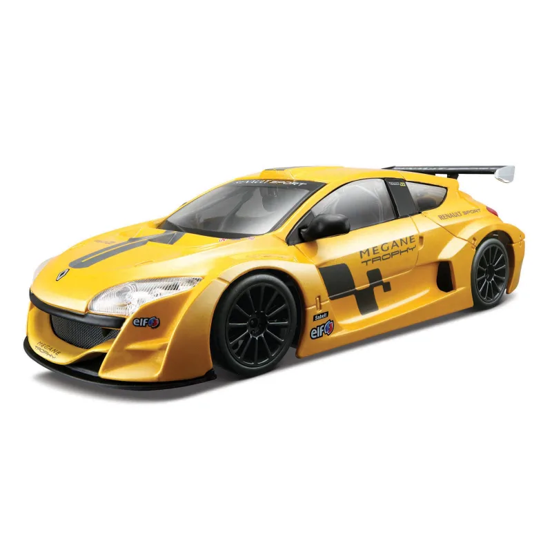 Bburago - Autá HOBBY, Renault Mégane Trophy, žltá metalíza, 1:24
