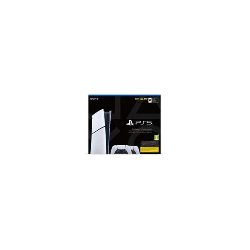 Sony PS5 Slim Digital/EAS (Model Slim) + bezdrôtový ovládac PlayStation 5 DualSense, biely (PS711000042067)