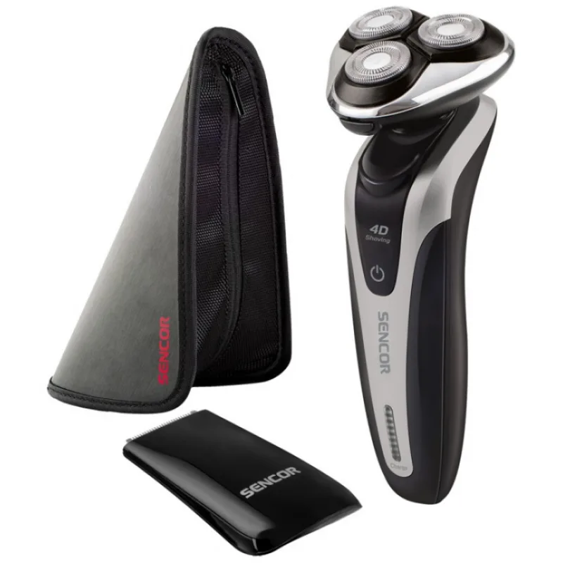 SENCOR SMS 5011SL Men´s Electric Shaver - vodeodolný pánsky holiaci strojček so zastrihávačom