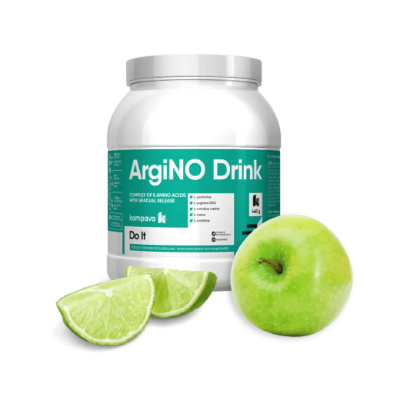 Kompava ArgiNO drink, jablko-limetka, 460g