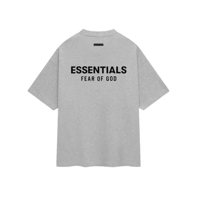 Fear of God Essentials Jersey Crewneck T-Shirt Light Heather Grey - XS