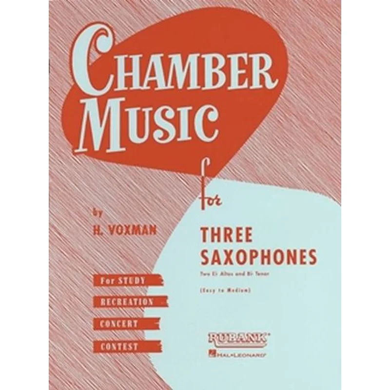 Hal Leonard Chamber Music for Three Saxophones