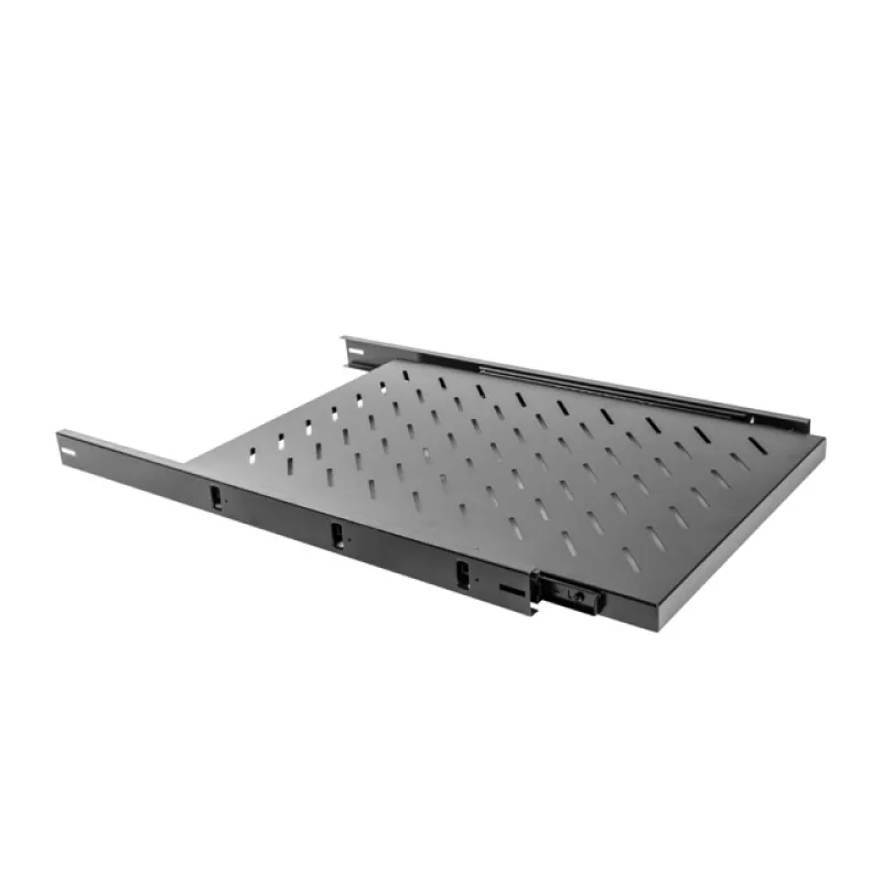 LANBERG 19" POSUVNÁ POLICE 1U/465X750MM MAX. NOSNOST DO 60 KG ČERNÁ AK-1011-B