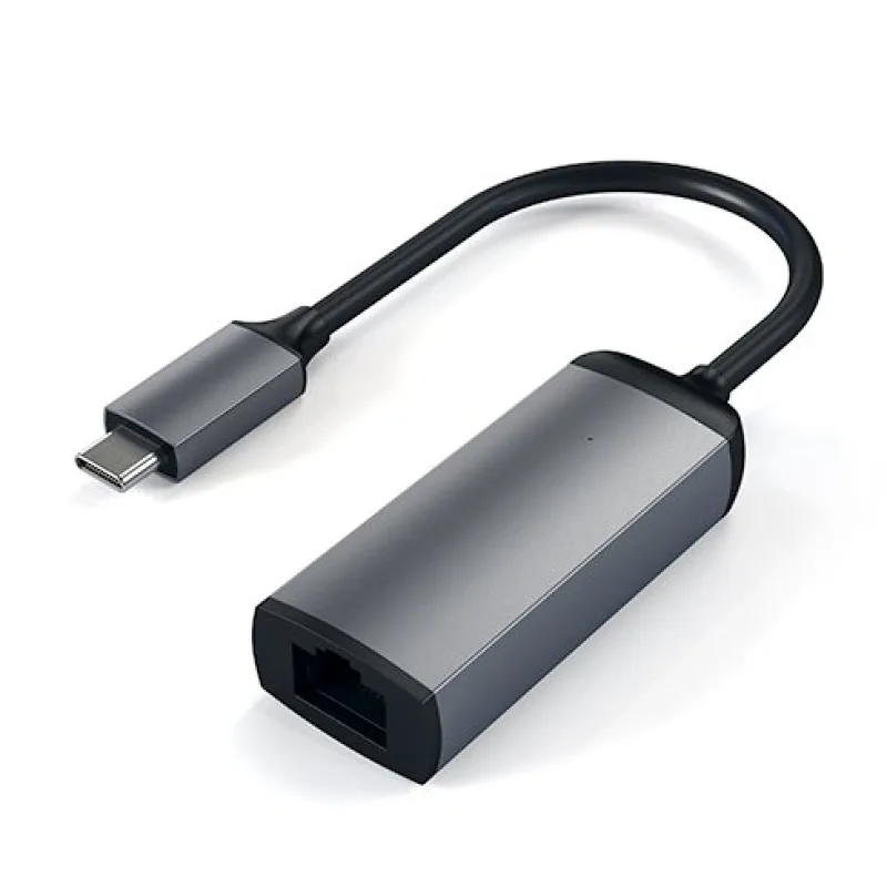 Satechi adaptér USB-C to Gigabit Ethernet - Space Gray Aluminium