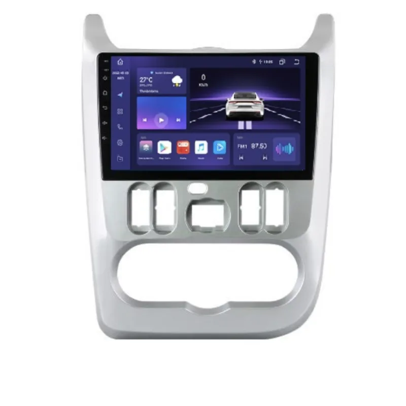 HIZPO KXRNLOG91 Autorádio 9" Android pro Dacia Logan, Sandero Varianta: Napájecí kabel typu B, Model: S9006 (6+64GB) CHR1869_TYP2