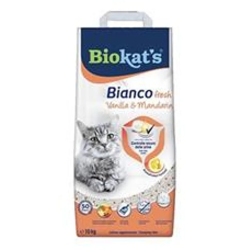 Podestýlka Biokat’s Bianco Fresh Vanilla&Mandarin 10 kg