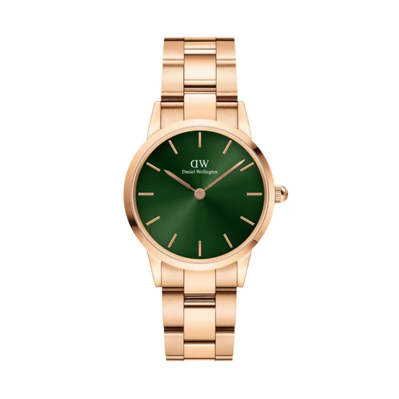 Daniel Wellington Iconic Emerald 28 mm ružové zlato DW00100421