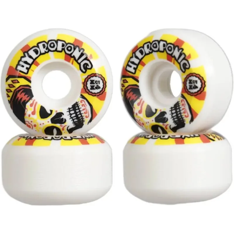 Hydroponic Mexican Skull 2.0 Kolieska na skateboard 4-súprava (54mm|Biela/Oranžová)