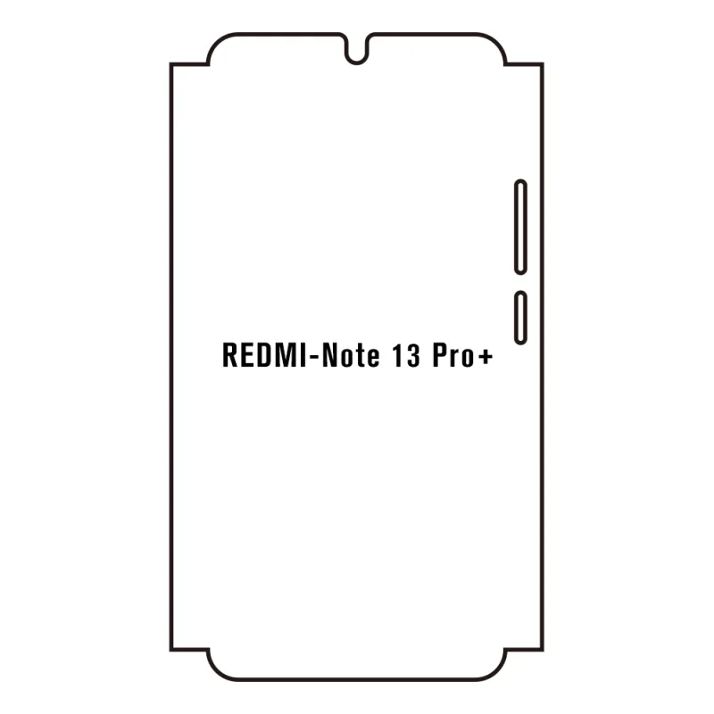 Sunshine Xiaomi Redmi Note 13 Pro+ 5G Predná Hydrogél ochranná fólia Strih: Predná časť a rám, Typ fólie: Číra