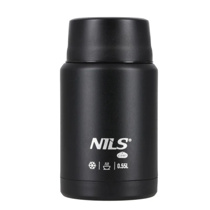 Termoska na jídlo NILS Camp NC3807, černá, 550 ml