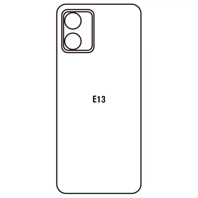 Sunshine Motorola E13 Zadná Hydrogél ochranná fólia Strih: Zadná časť 2, Typ fólie: Číra