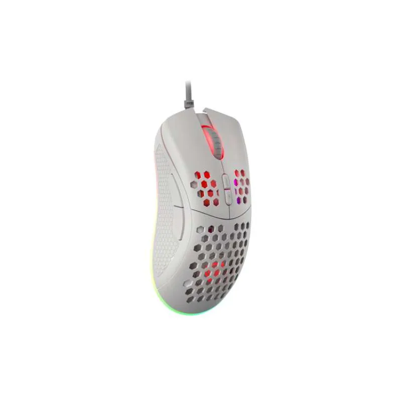 Genesis herná optická myš KRYPTON 555/Herná/Optická/8 000 DPI/Drôtová USB/Biela (NMG-1840)