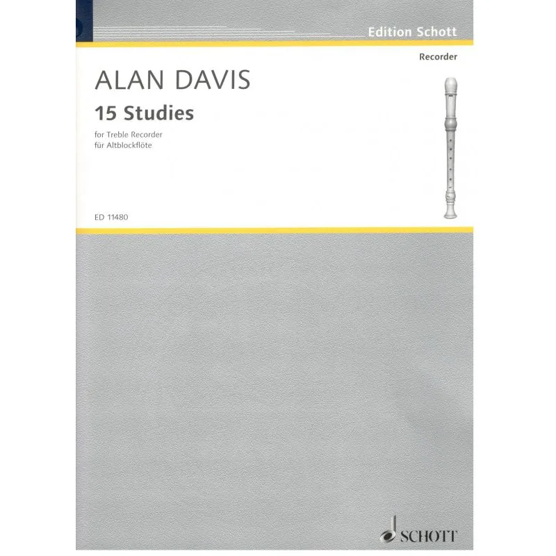 Schott Music 15 Studies pro altovou flétnu