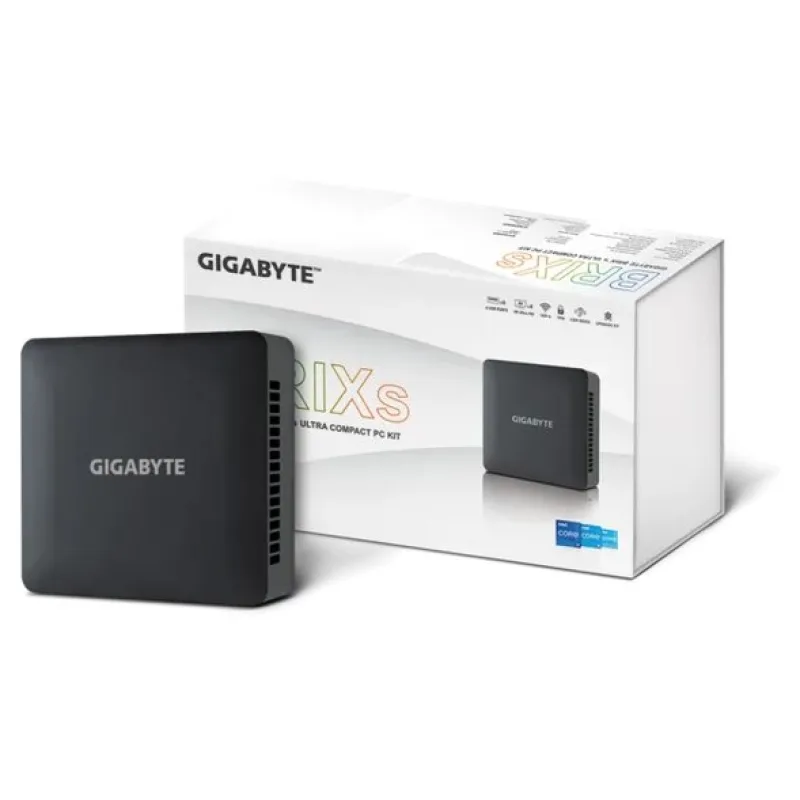 GIGABYTE Brix Mini PC Barebone GB-BRi3H-1315, Intel Core i3-1315U