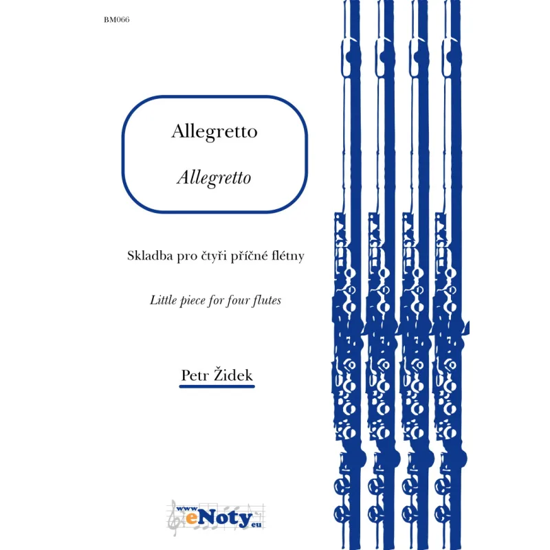 eNoty Allegretto pro čtyři příčné flétny