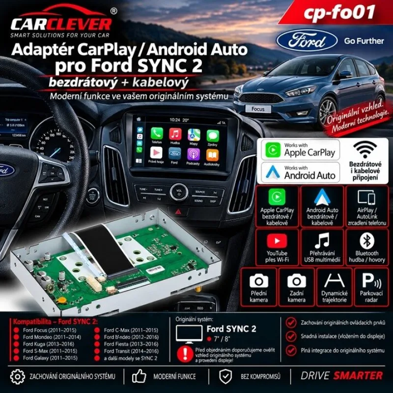 Adaptér CarPlay/Android Auto Ford Sync 2 cp-fo01