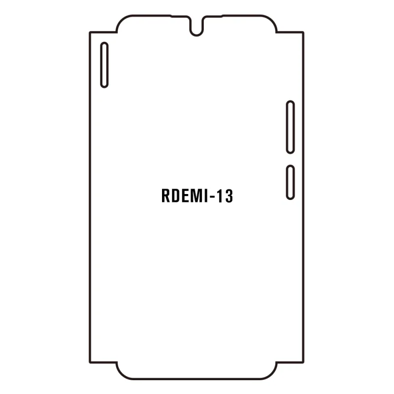 Sunshine Xiaomi Redmi 13 Predná Hydrogél ochranná fólia Strih: Predná časť a rám, Typ fólie: Číra