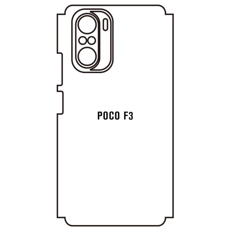 Sunshine Xiaomi Poco F3 Zadná Hydrogél ochranná fólia Strih: Zadná časť a rám 5, Typ fólie: Číra