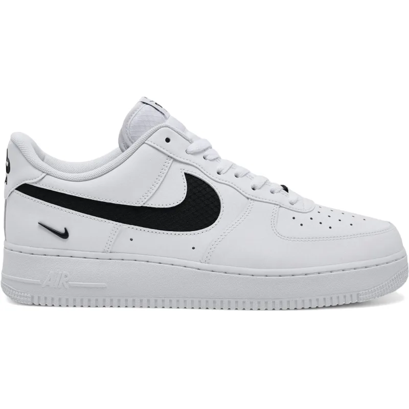 Nike Air Force 1 Low SE Nylon Swoosh White Black - 47.5