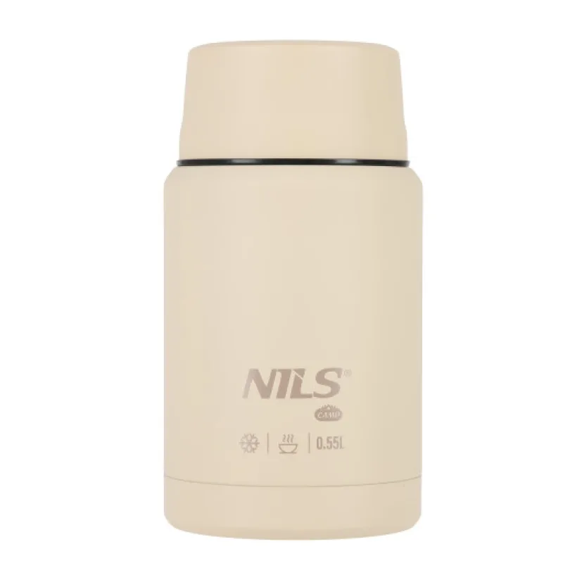 Termoska na jídlo NILS Camp NC3807, béžová, 550 ml