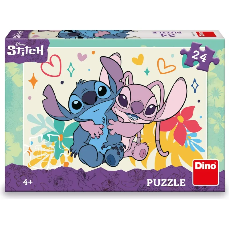 DINO Puzzle Stitch a Angel 24 dílků