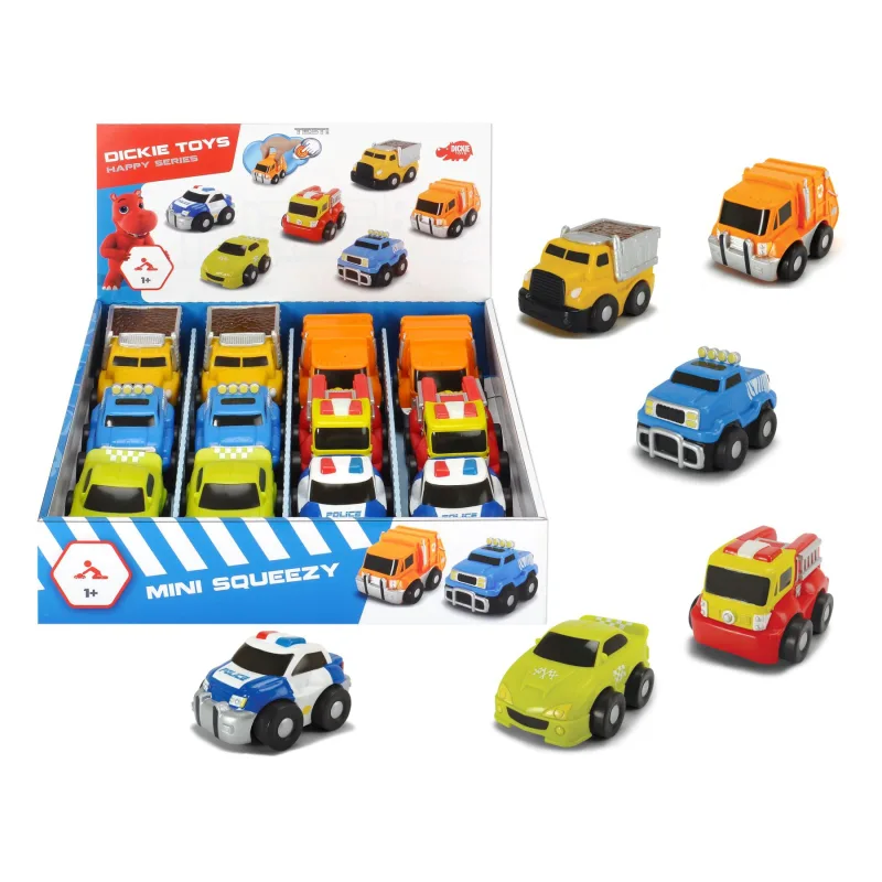 Dickie Happy Cars Dickie Car Happy Mini Squeezy 9 cm, DP12