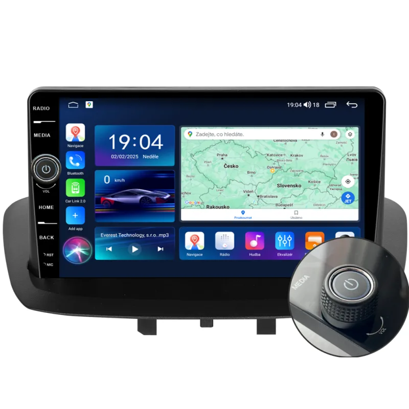Everest 2DIN autorádio EVE217 Android, Renault Megane III / Renault Fluence EVE-UN06M/A8468