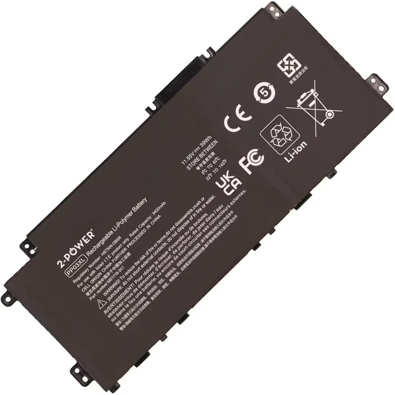 2-POWER Baterie 11,55V 3400mAh pro HP Pavilion 13-bb1000 series , HP Pavilion 14-dv0000 series 77052564