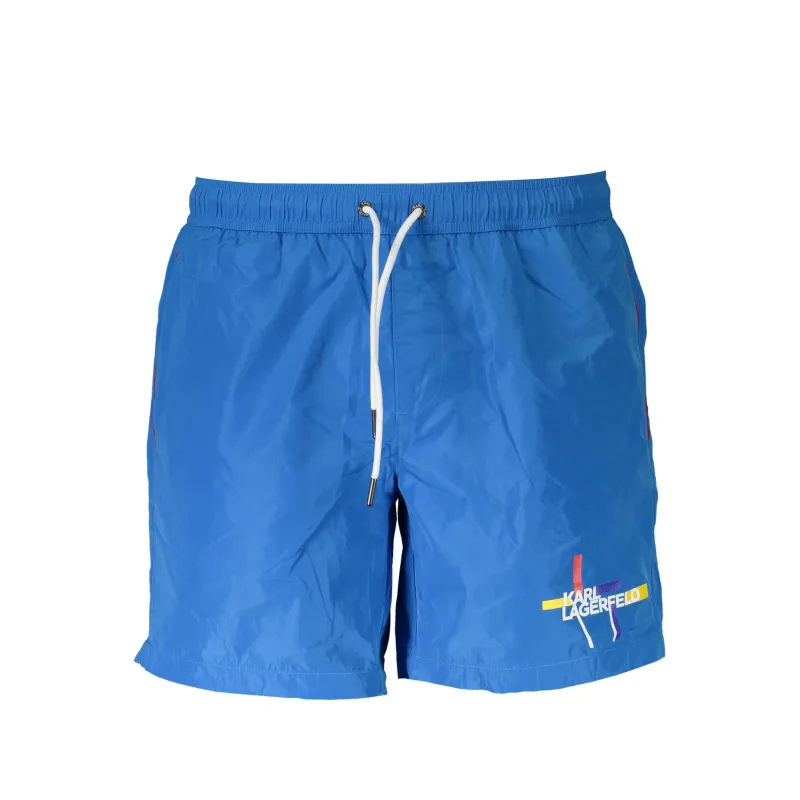 Pánske Plavky KARL LAGERFELD BEACHWEAR - Modrá Farba: Modrá, Veľkosť: S