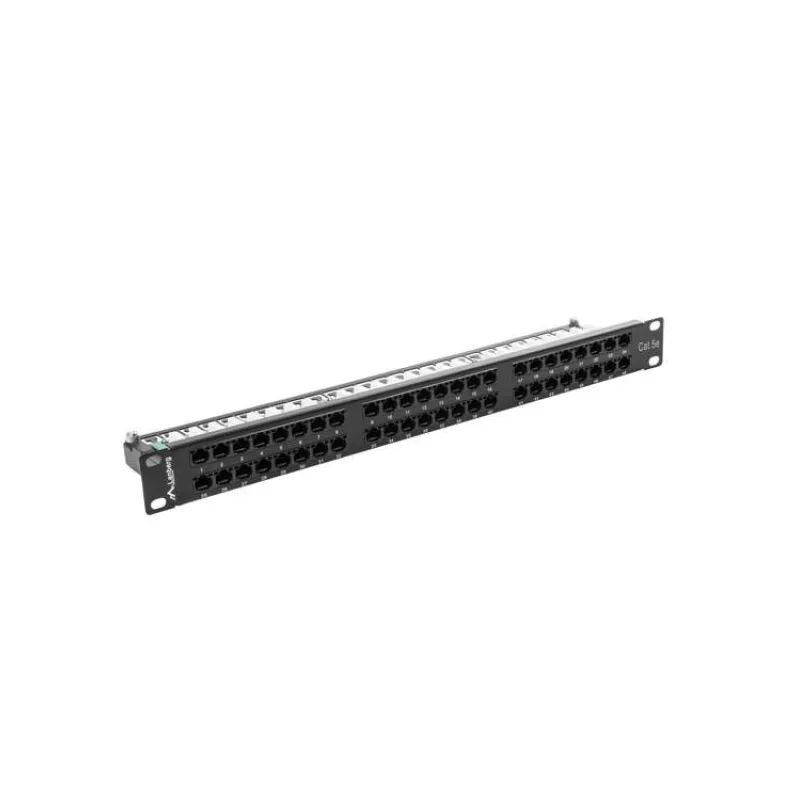 LANBERG PATCH PANEL 48 PORTOV 1U 19" CAT.5E UTP ČIERNY (PPU5-1048-B)