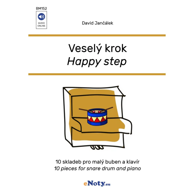 eNoty Veselý krok pro malý buben a klavír + audio online