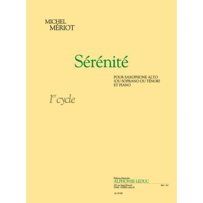 Alphonse Leduc Sérénité 1er cycle