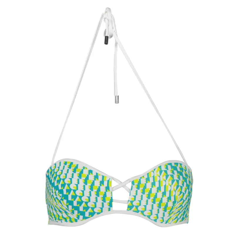 Dámske Plavky KARL LAGERFELD BEACHWEAR vrchný diel - Zelená Farba: Zelená, Veľkosť: XS