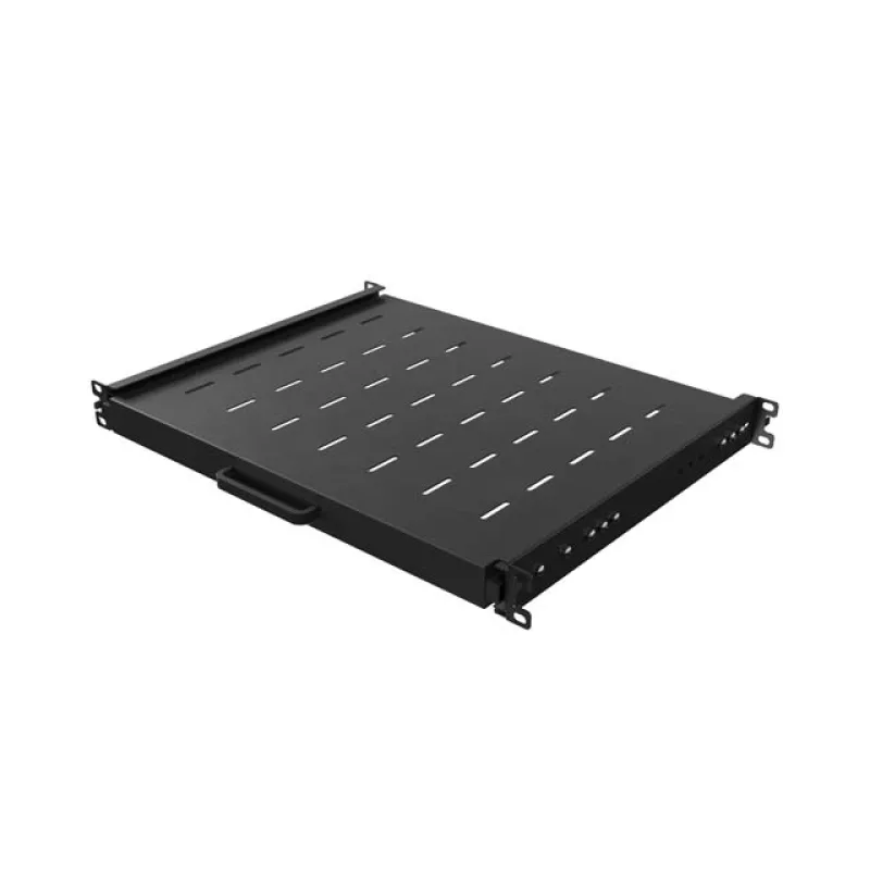 LANBERG POSUVNÁ POLICE PRO 19" RACKOVÉ SKŘÍNĚ 350MM ČERNÁ (1U/445X350MM, NOSNOST 35KG, 4-BODOVÉ M AK-1020-B