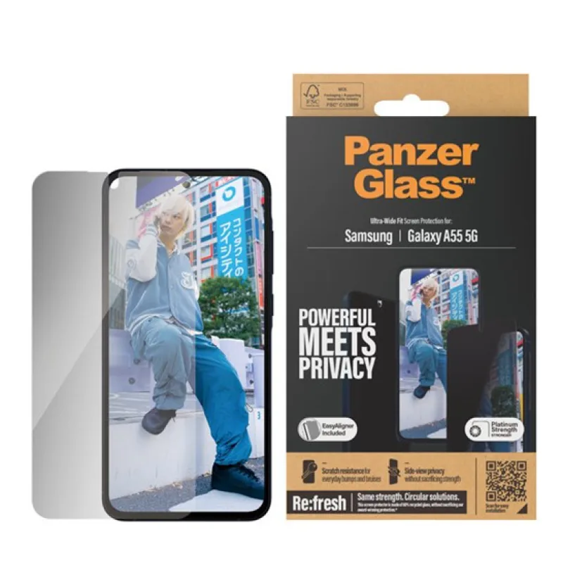 PanzerGlass Re:fresh UWF for Samsung Galaxy A55 5G, black 473999