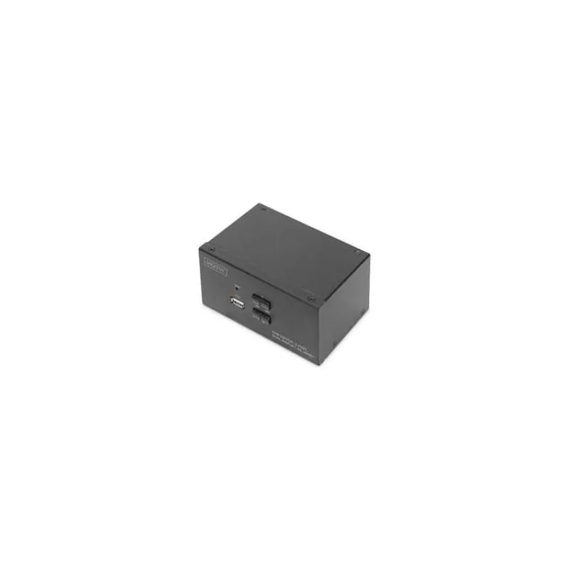 DIGITUS KVM přepínač, 2 porty, dva displeje, 4K, HDMI (DS-12860)