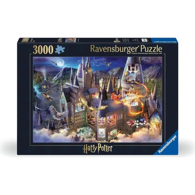 Puzzle Ravensburger 3000 dielikov Harry Potter: Pohľad do bradavického hradu