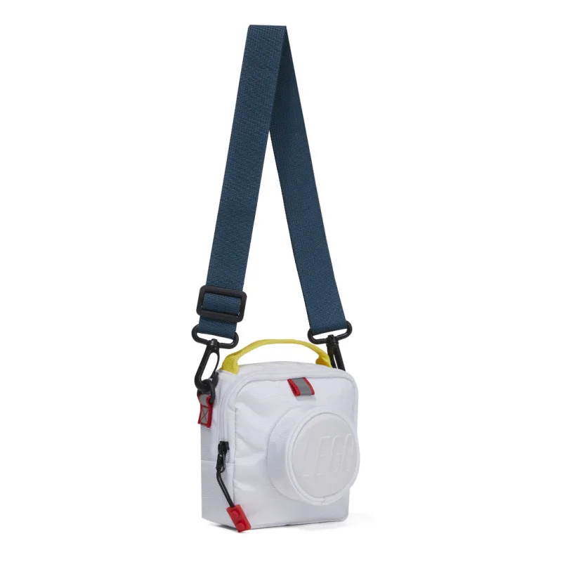 Meccano LEGO Signature Brick 1x1 mini crossbody taška - biela