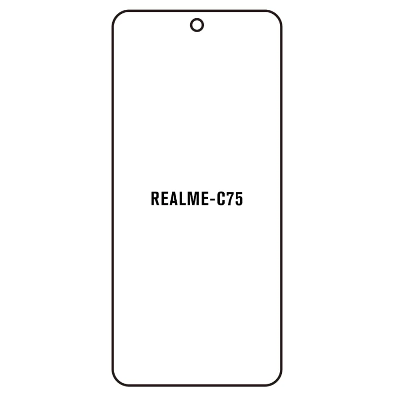 Sunshine Realme C75 Predná Hydrogél ochranná fólia Strih: Predná 3, Typ fólie: Anti-Spy (Privacy)