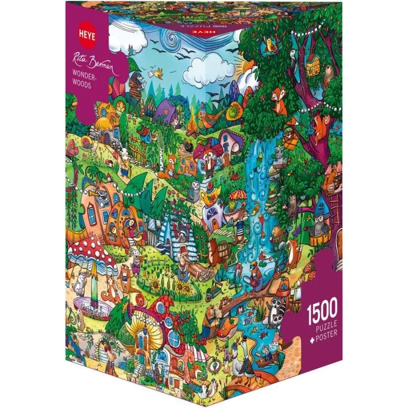 Puzzle Heye 1500 dielikov Triangular Rita Berman - Les plný zázrakov