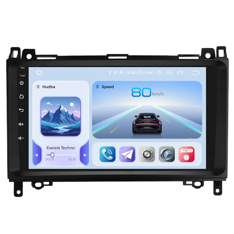 Xtrons 2DIN autorádio IQP-XEV61 Android, Mercedes-Benz A / B / V / Viano / Vito / Sprinter / VW Crafter IQP-UN08M/A7286