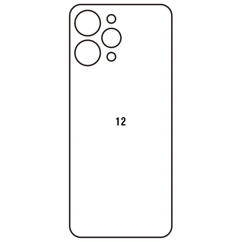 Sunshine Xiaomi Redmi 12 Zadná Hydrogél ochranná fólia Strih: Zadná časť 1, Typ fólie: Číra