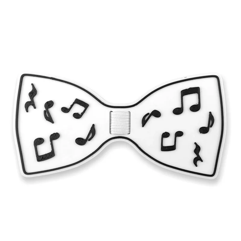 Soonrich Motýlek (3D tisk) – hudební symboly (bílý)