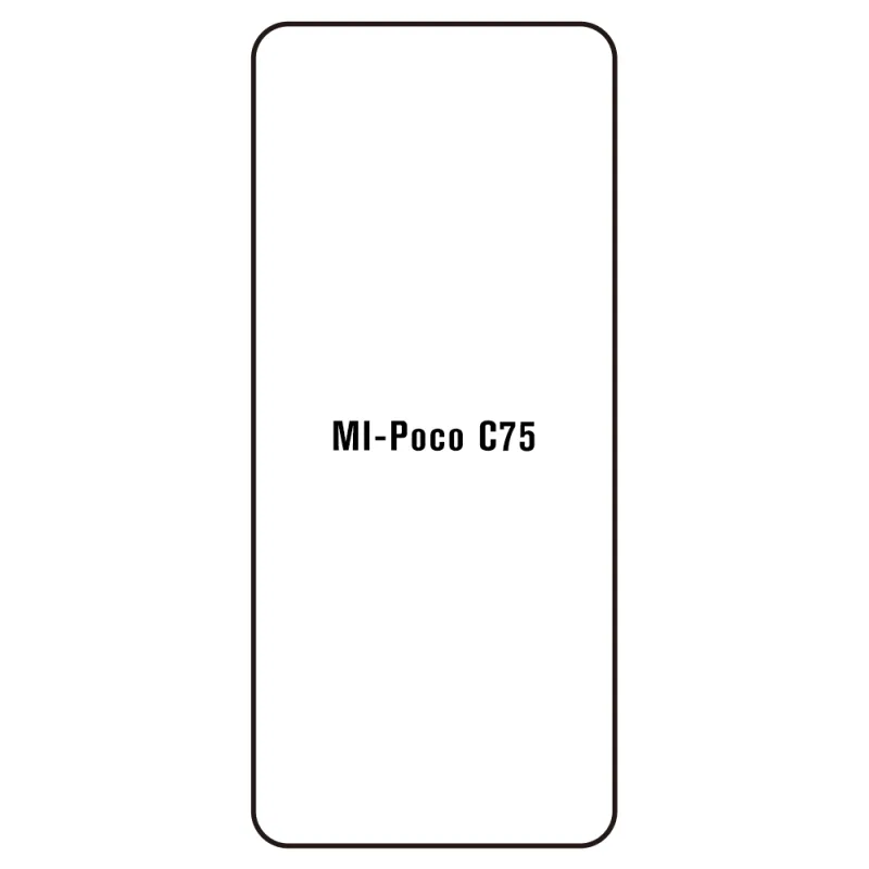 Sunshine Xiaomi Poco C75 Predná Hydrogél ochranná fólia Strih: Kompatibilná s krytom, Typ fólie: Anti-Spy (Privacy)