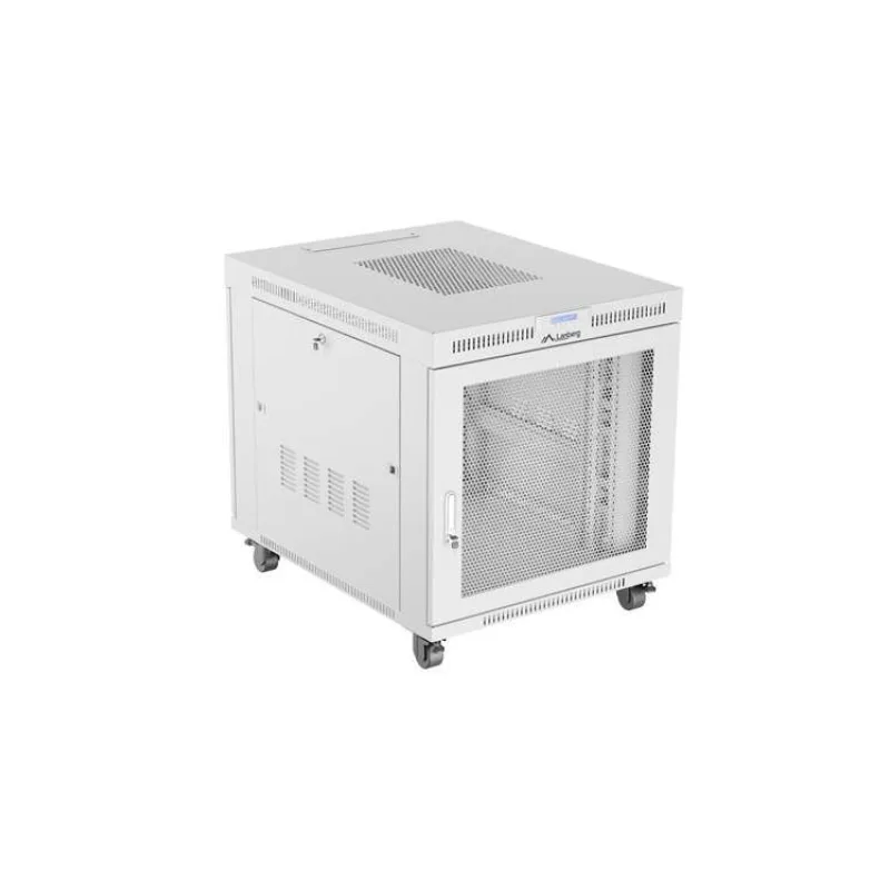 19" VOĽNE STOJÚCA RACKOVÁ SKRIŇA 15U 800X1000 ŠEDÁ LCD S PERFOROVANÝMI DVERAMI LANBERG (PLOCHÉ BALENIE) (FF01-8015-23SL)
