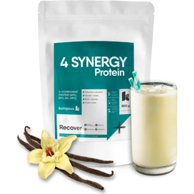 Kompava 4 SYNERGY Protein, vanilka, 500g
