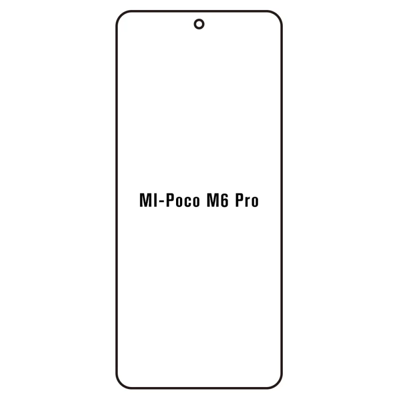 Sunshine Xiaomi Poco M6 Pro 5G Predná Hydrogél ochranná fólia Strih: Kompatibilná s krytom, Typ fólie: Číra